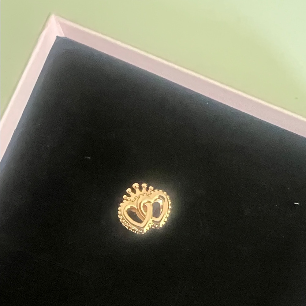 Pandora Gold Crown Heart Brooch